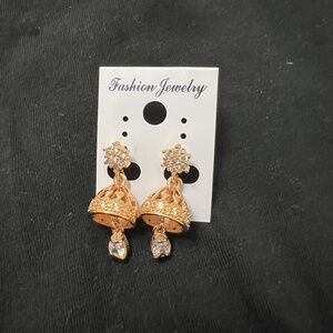 Golden tone earrings